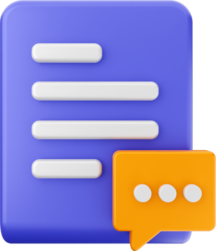 3d file chatting icon
